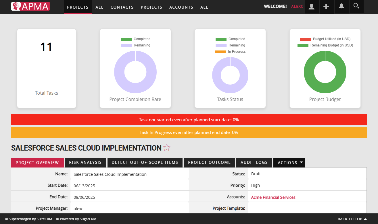 APMA Product Screenshot
